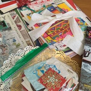 Junk journal paper sticker craft Supplies Set lot -6 Mystery Junk Journal Scrap
